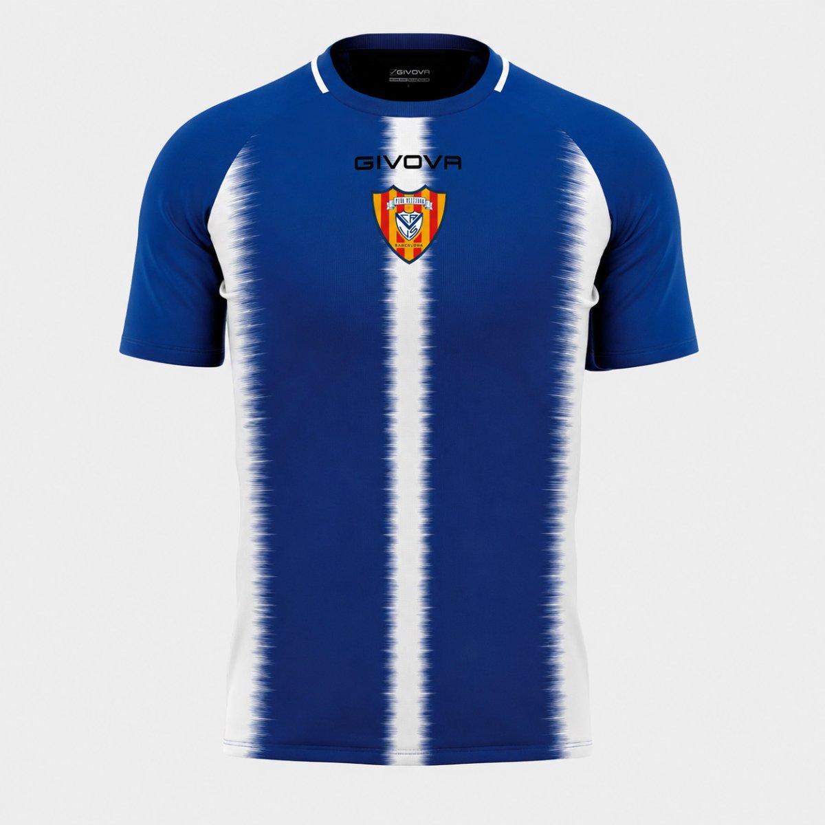CAMISETA RIGA - ROYAL / BLANCO