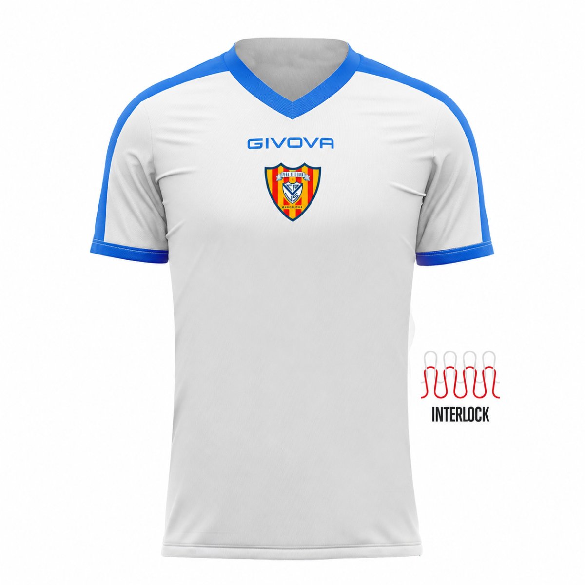 CAMISETA REVOLUTION - BLANCO / ROYAL