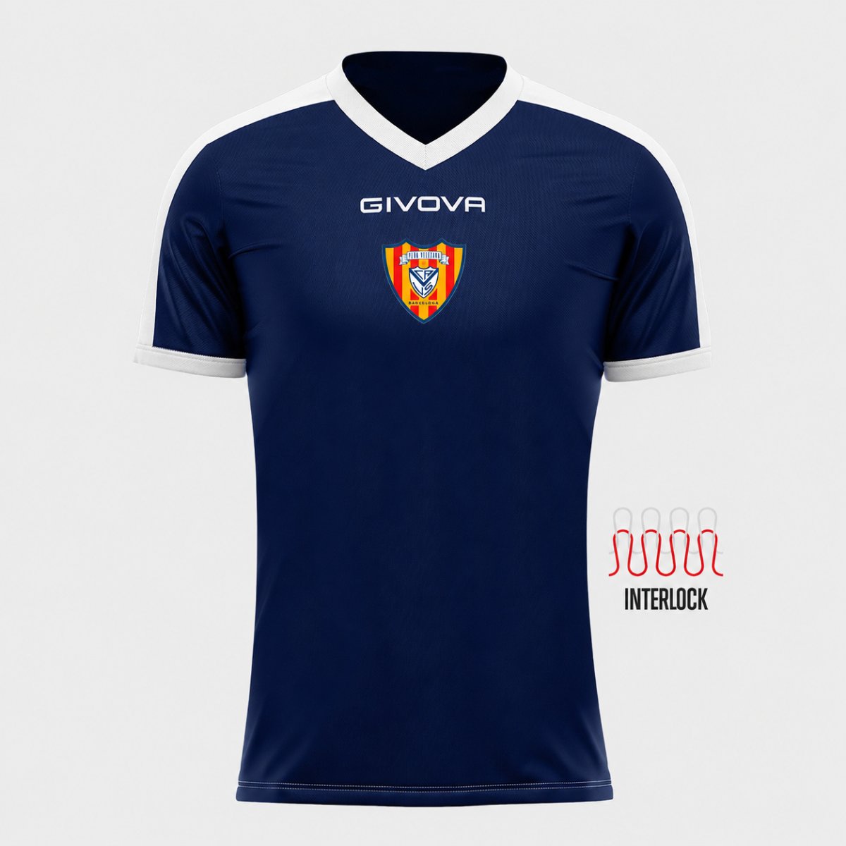 CAMISETA REVOLUTION - MARINO / BLANCO
